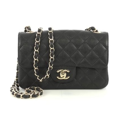 Chanel Classic Single Flap Bag Quilted Caviar Mini Chanel Classic Single Flap Bag Quilted Caviar Mini