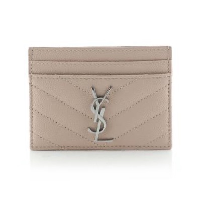 Saint Laurent Classic Monogram Card Holder Matelasse Chevron Leather Saint Laurent Classic Monogram Card Holder Matelasse Chevron Leather